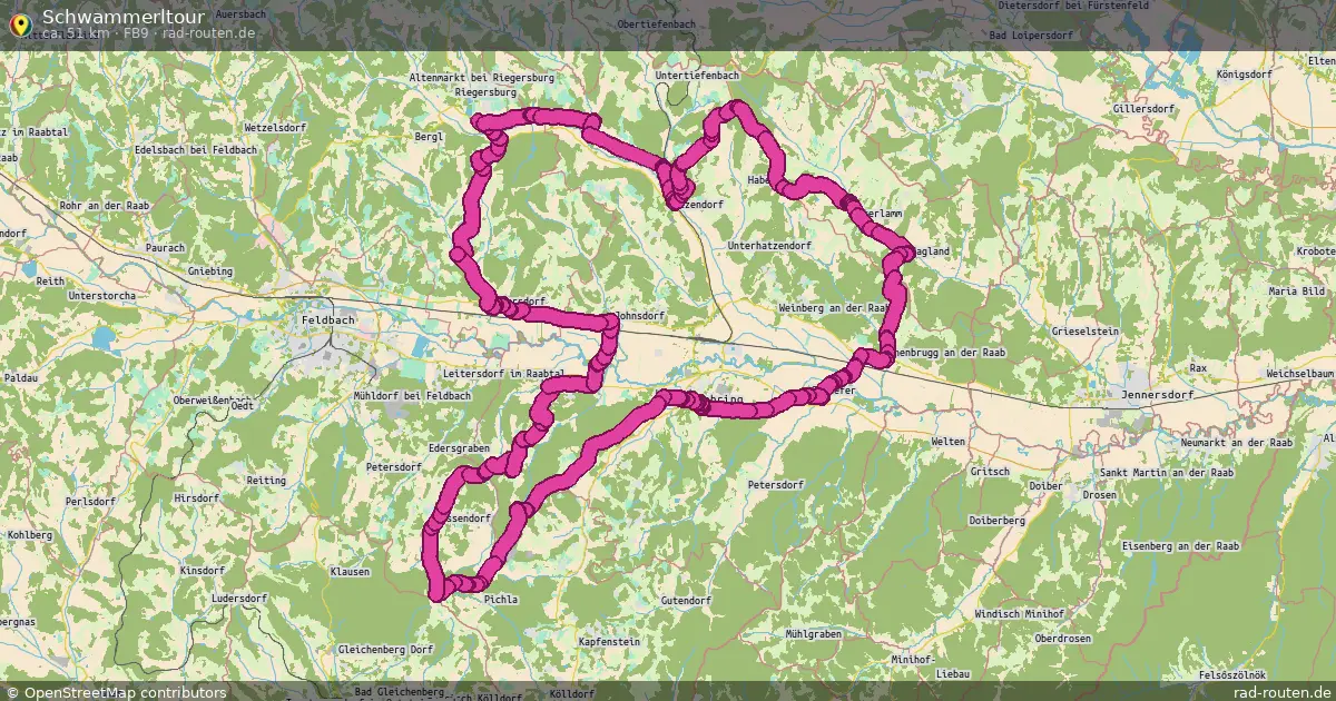 Schwammerltour (FB9) – Fernradroute auf Rad-Routen.de