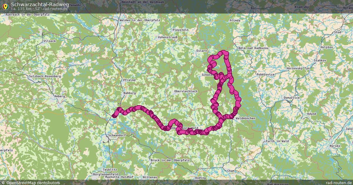 Schwarzachtal-Radweg (Sz) – Fernradroute auf Rad-Routen.de
