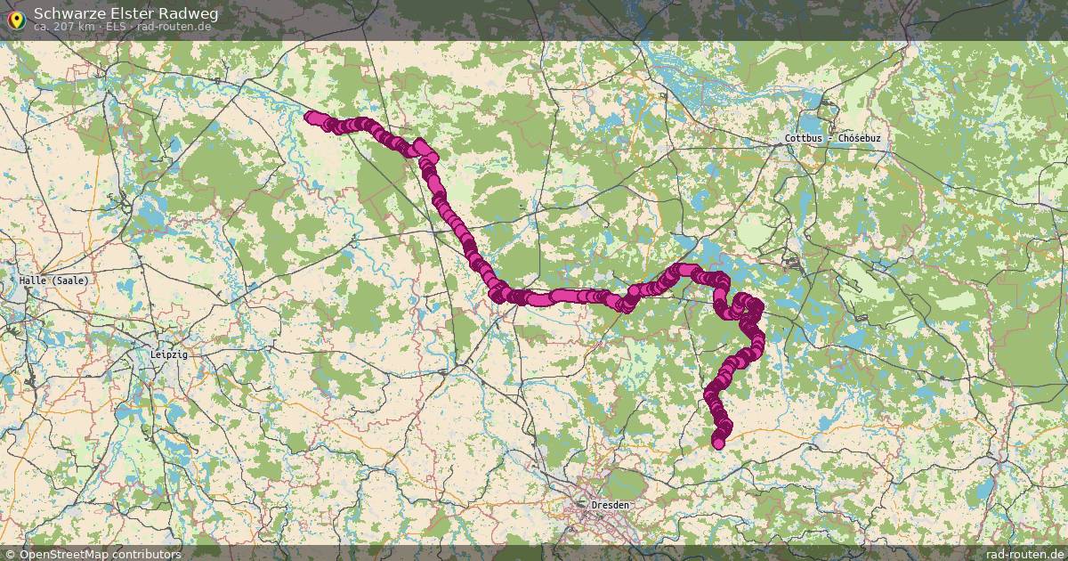 Schwarze Elster Radweg (Els) – Fernradroute auf Rad-Routen.de