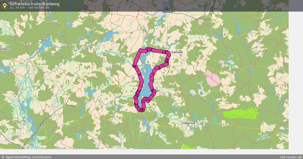 Schwielochsee-Radweg – Fernradroute auf Rad-Routen.de