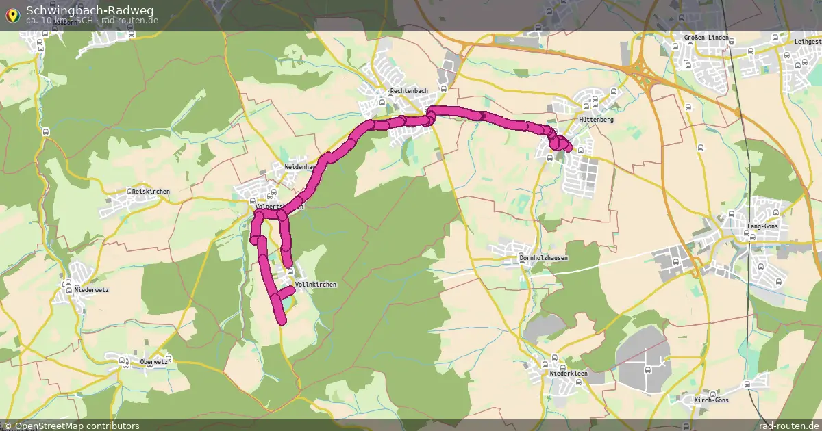 Schwingbach-Radweg (Sch) – Fernradroute auf Rad-Routen.de