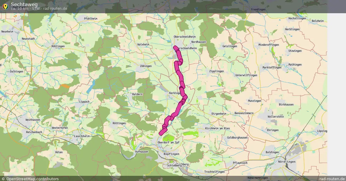 Sechtaweg (Stw) – Fernradroute auf Rad-Routen.de