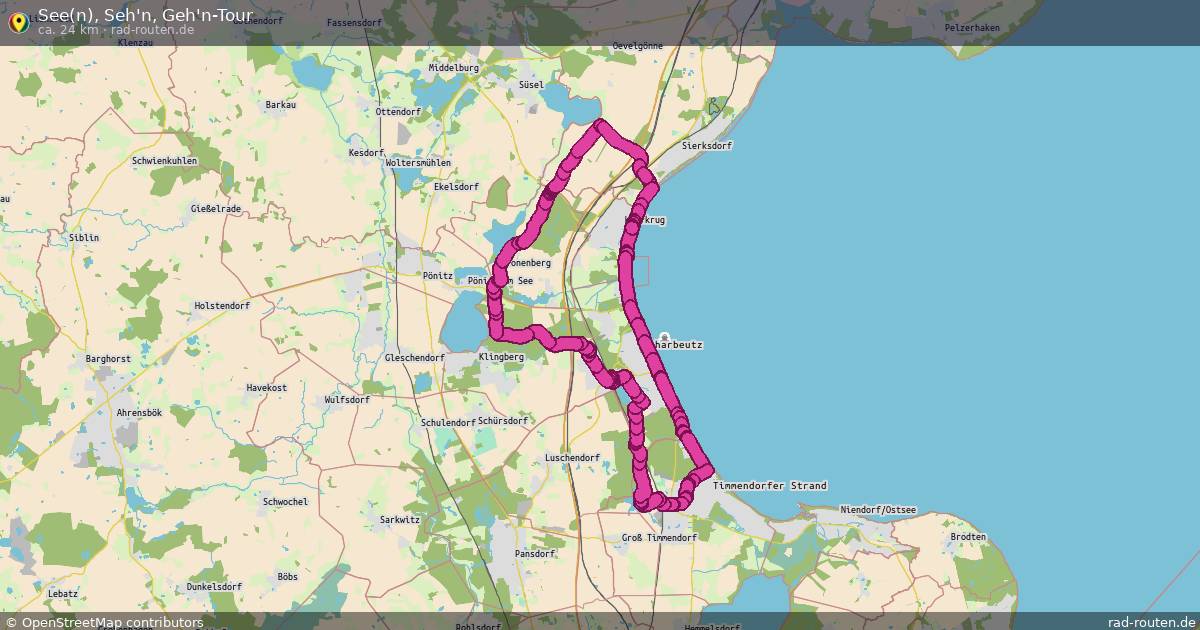 See(n), Seh'n, Geh'n-Tour – Fernradroute auf Rad-Routen.de