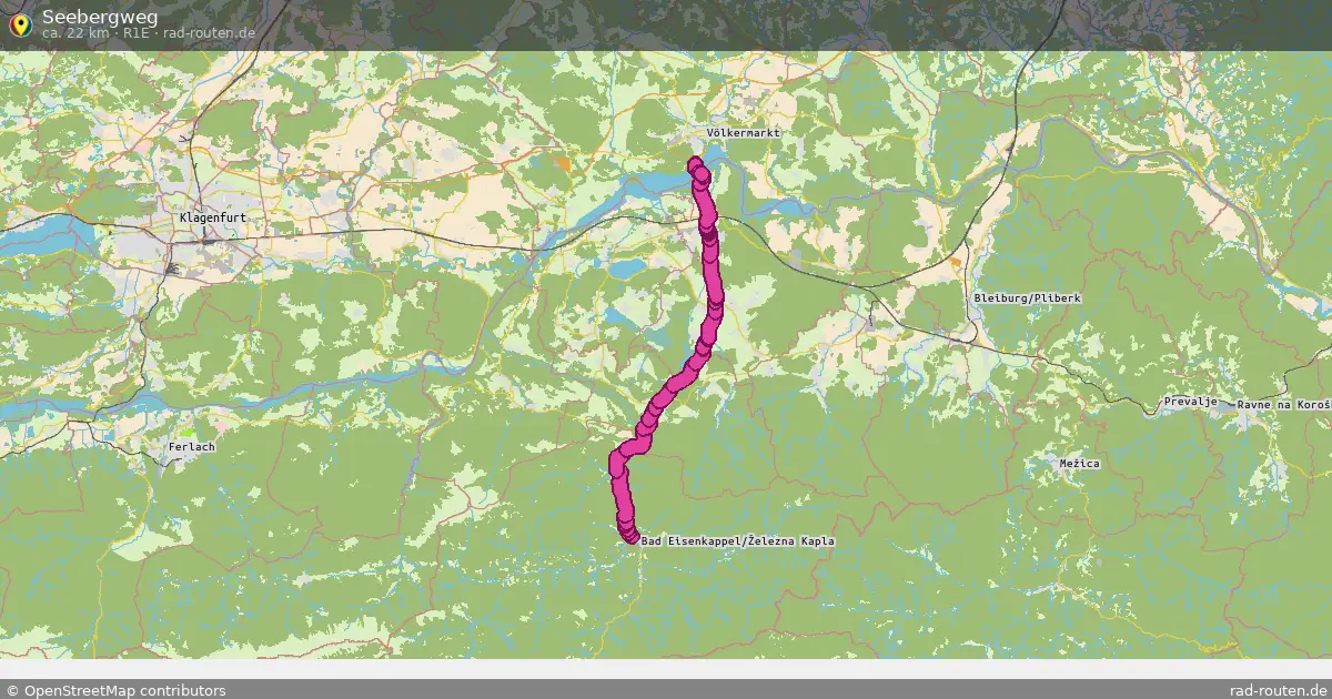 Seebergweg (R1E) – Fernradroute auf Rad-Routen.de