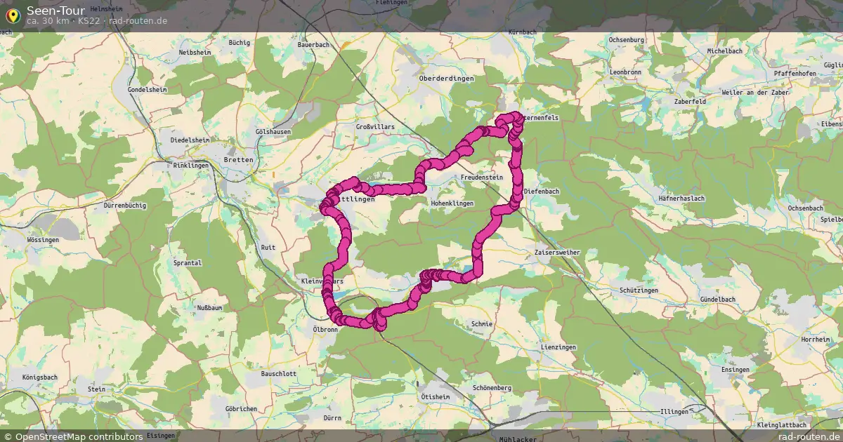 Seen-Tour (KS22) – Fernradroute auf Rad-Routen.de