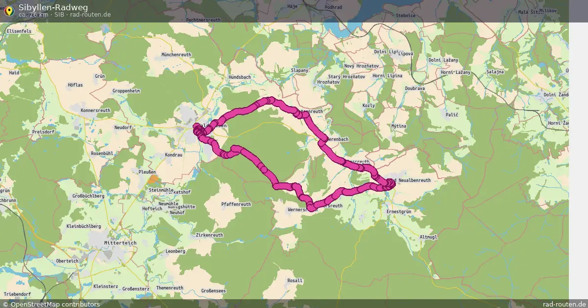 Sibyllen-Radweg (SIB) – Fernradroute auf Rad-Routen.de