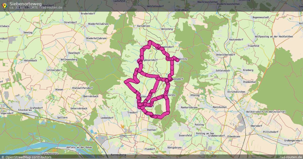 Siebenorteweg (7Orte) – Fernradroute auf Rad-Routen.de