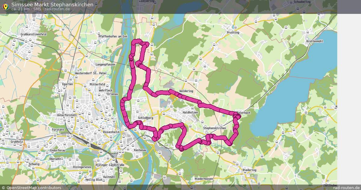 Simssee Markt Stephanskirchen (SMS) – Fernradroute auf Rad-Routen.de