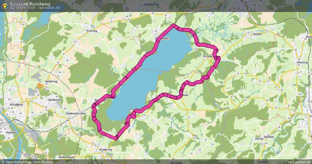 Simssee Rundweg (SSR) – Fernradroute auf Rad-Routen.de