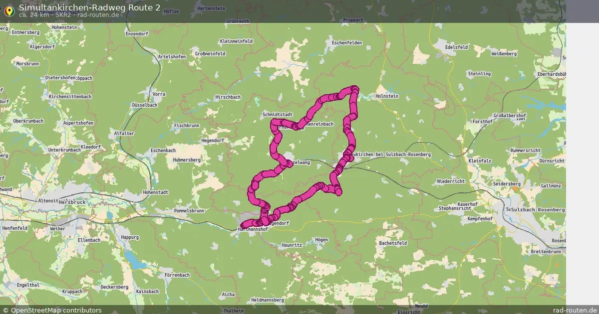 Simultankirchen-Radweg Route 2 (SKR2) – Fernradroute auf Rad-Routen.de