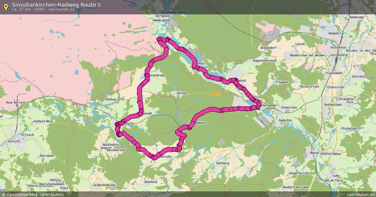 Simultankirchen-Radweg Route 5 (SKR5) – Fernradroute auf Rad-Routen.de