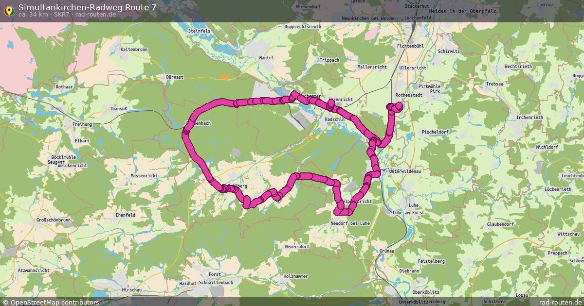 Simultankirchen-Radweg Route 7 (SKR7) – Fernradroute auf Rad-Routen.de