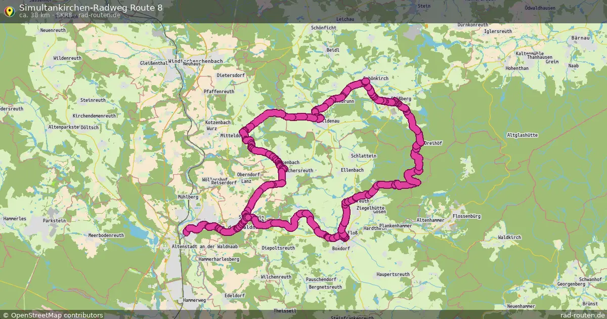 Simultankirchen-Radweg Route 8 (SKR8) – Fernradroute auf Rad-Routen.de