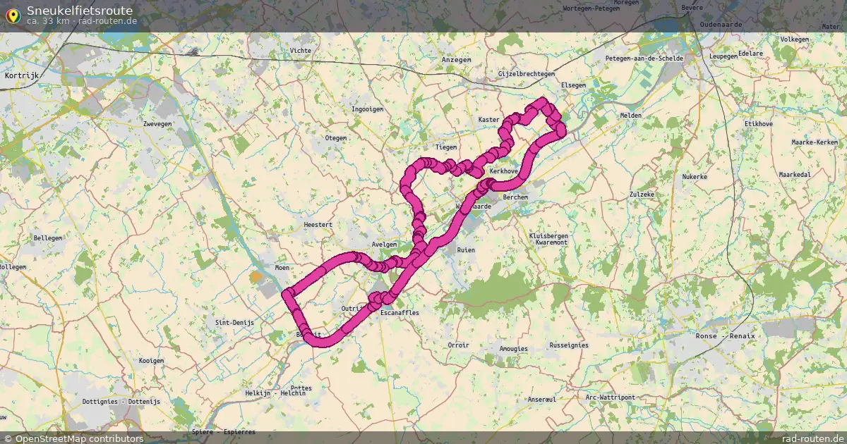 Sneukelfietsroute – Fernradroute auf Rad-Routen.de