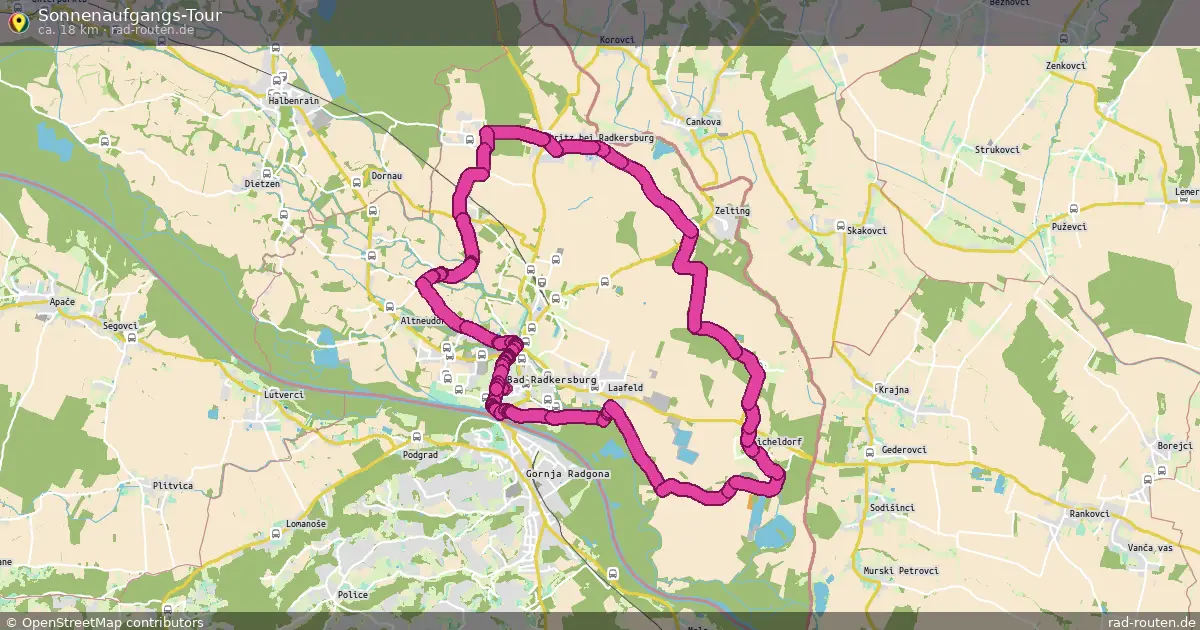 Sonnenaufgangs-Tour – Fernradroute auf Rad-Routen.de
