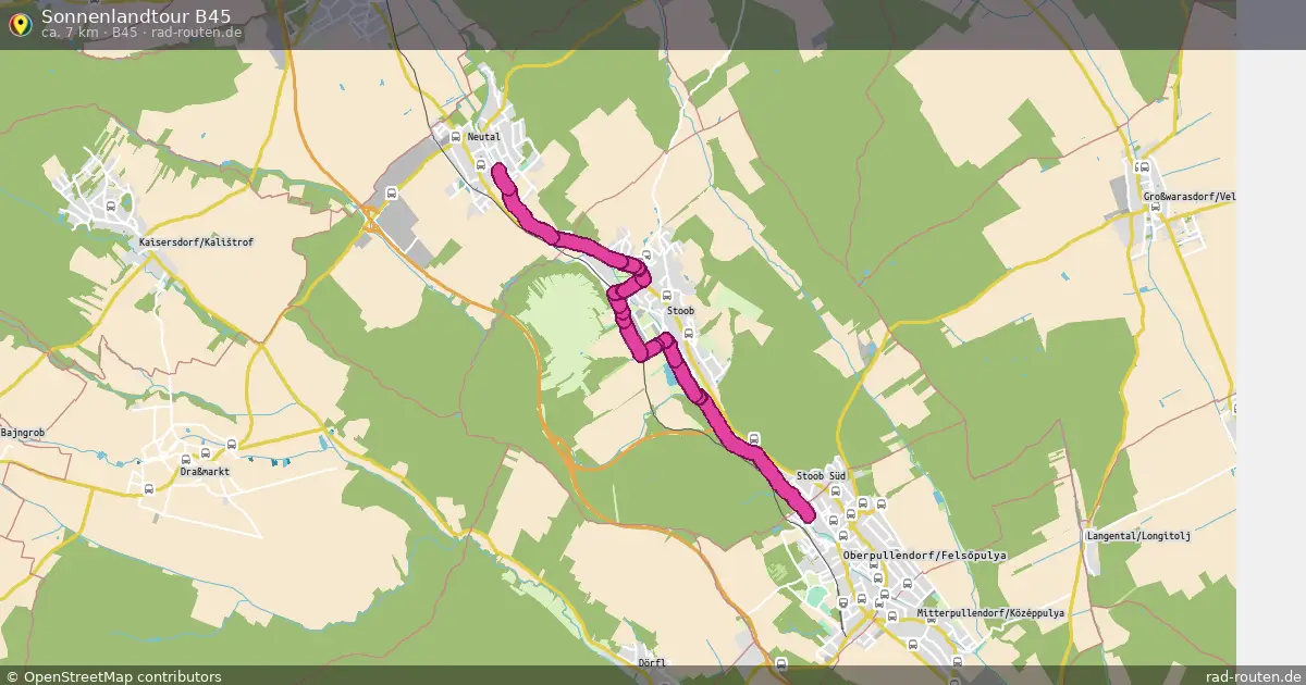 Sonnenlandtour B45 (B45) – Fernradroute auf Rad-Routen.de