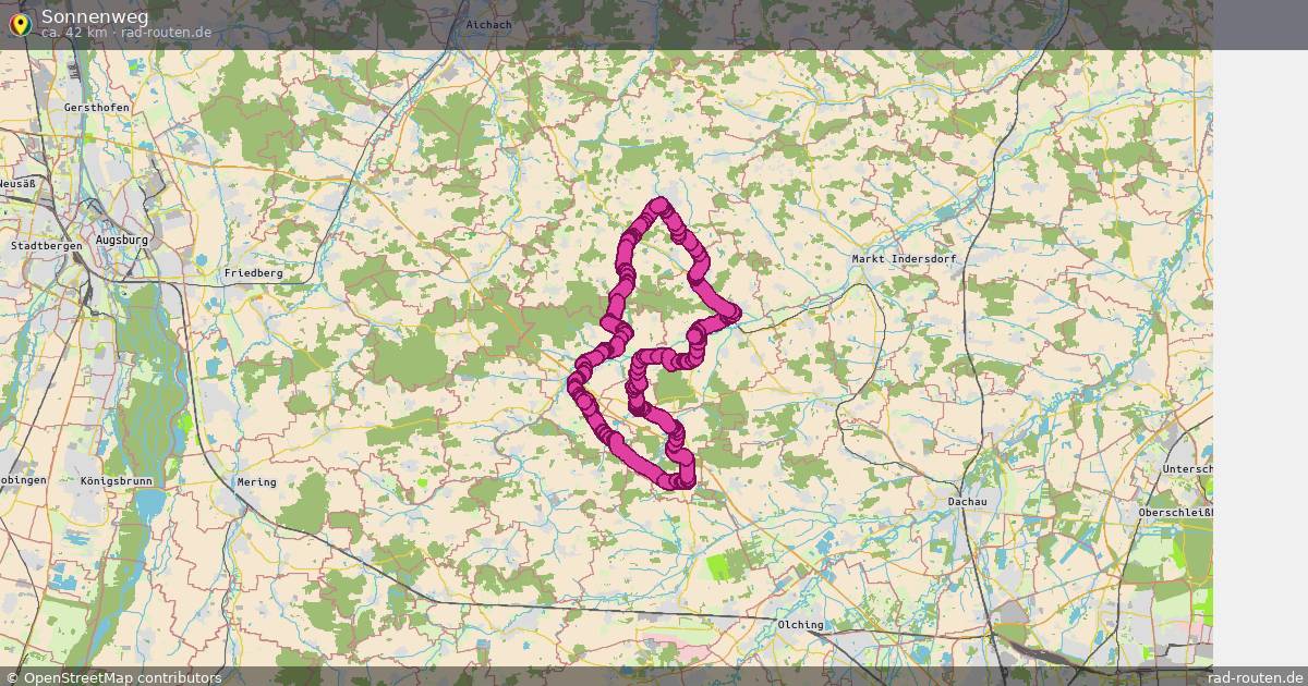 Sonnenweg – Fernradroute auf Rad-Routen.de