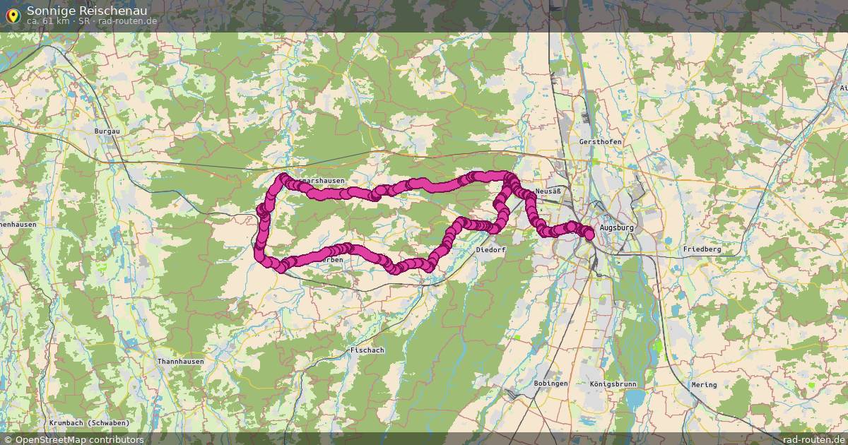 Sonnige Reischenau (SR) – Fernradroute auf Rad-Routen.de