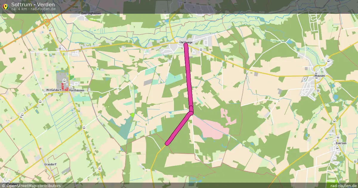 Sottrum - Verden – Fernradroute auf Rad-Routen.de