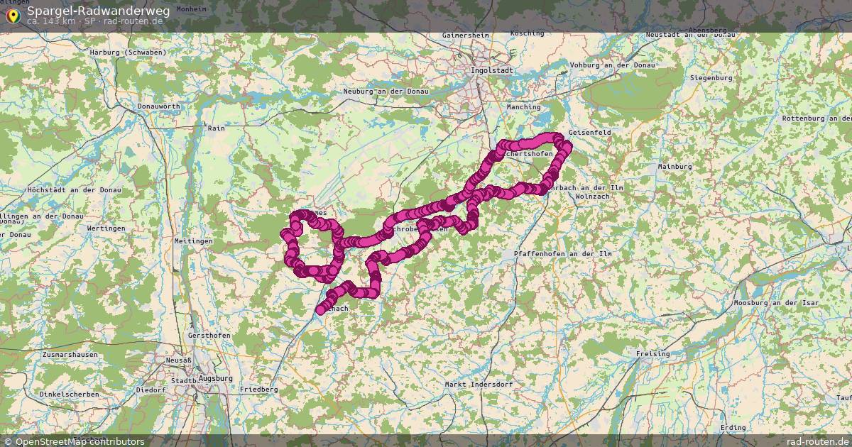 Spargel-Radwanderweg (Sp) – Fernradroute auf Rad-Routen.de
