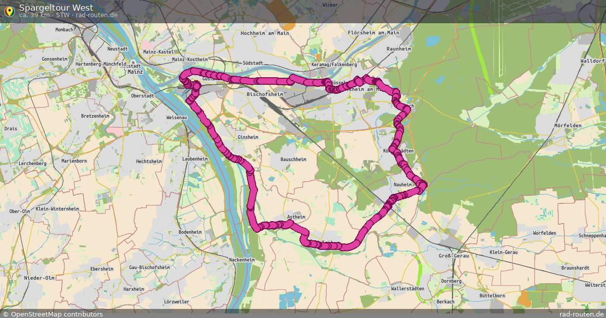 Spargeltour West (StW) – Fernradroute auf Rad-Routen.de