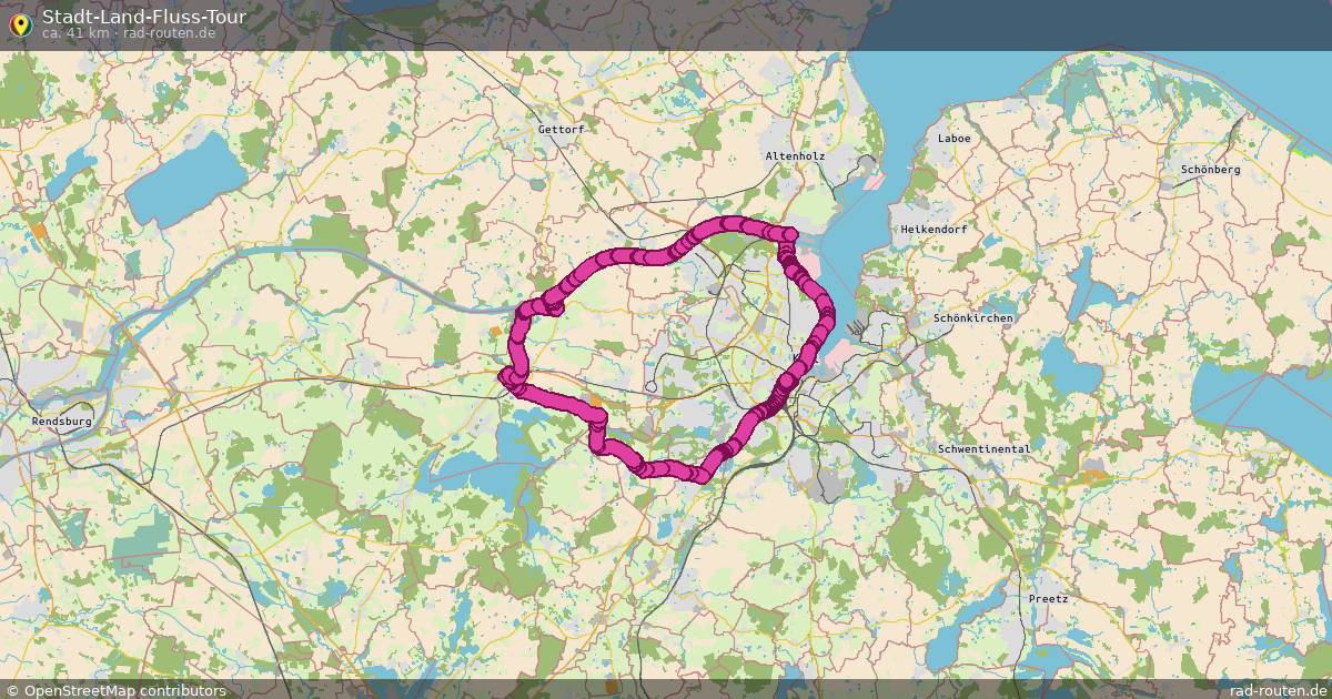 Stadt-Land-Fluss-Tour – Fernradroute auf Rad-Routen.de
