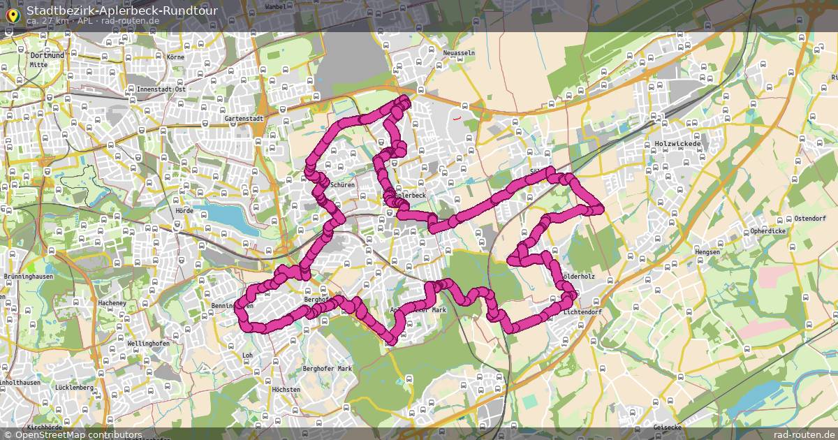 Stadtbezirk-Aplerbeck-Rundtour (Apl) – Fernradroute auf Rad-Routen.de