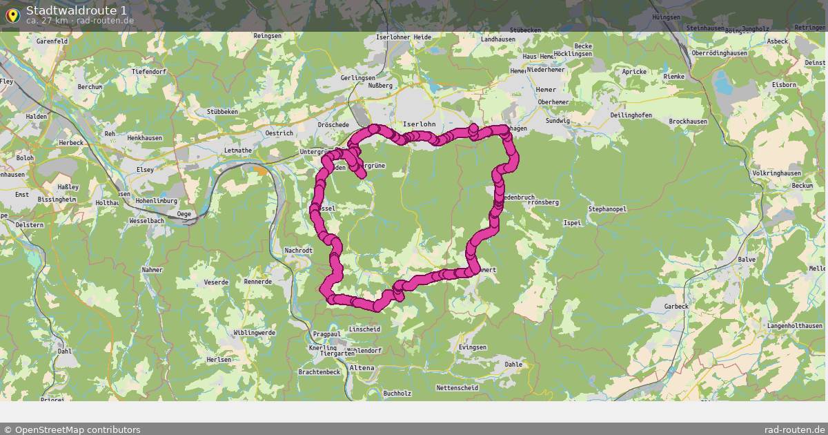 Stadtwaldroute 1 – Fernradroute auf Rad-Routen.de