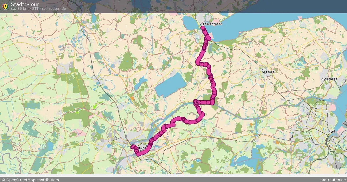 Städte-Tour (STT) – Fernradroute auf Rad-Routen.de