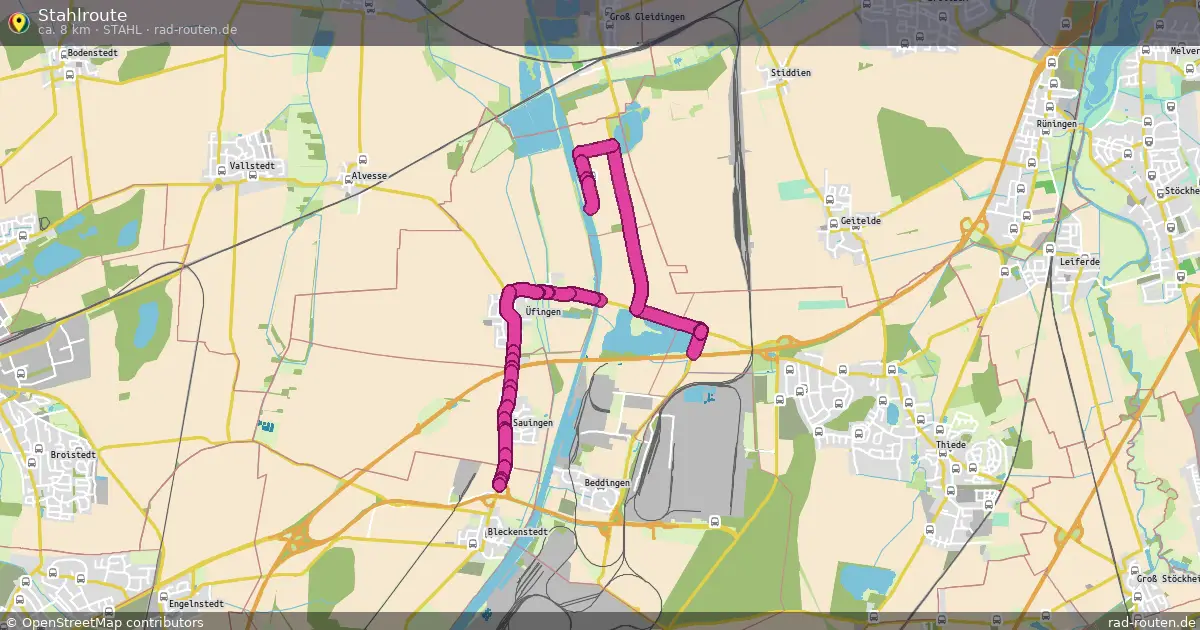 Stahlroute (Stahl) – Fernradroute auf Rad-Routen.de