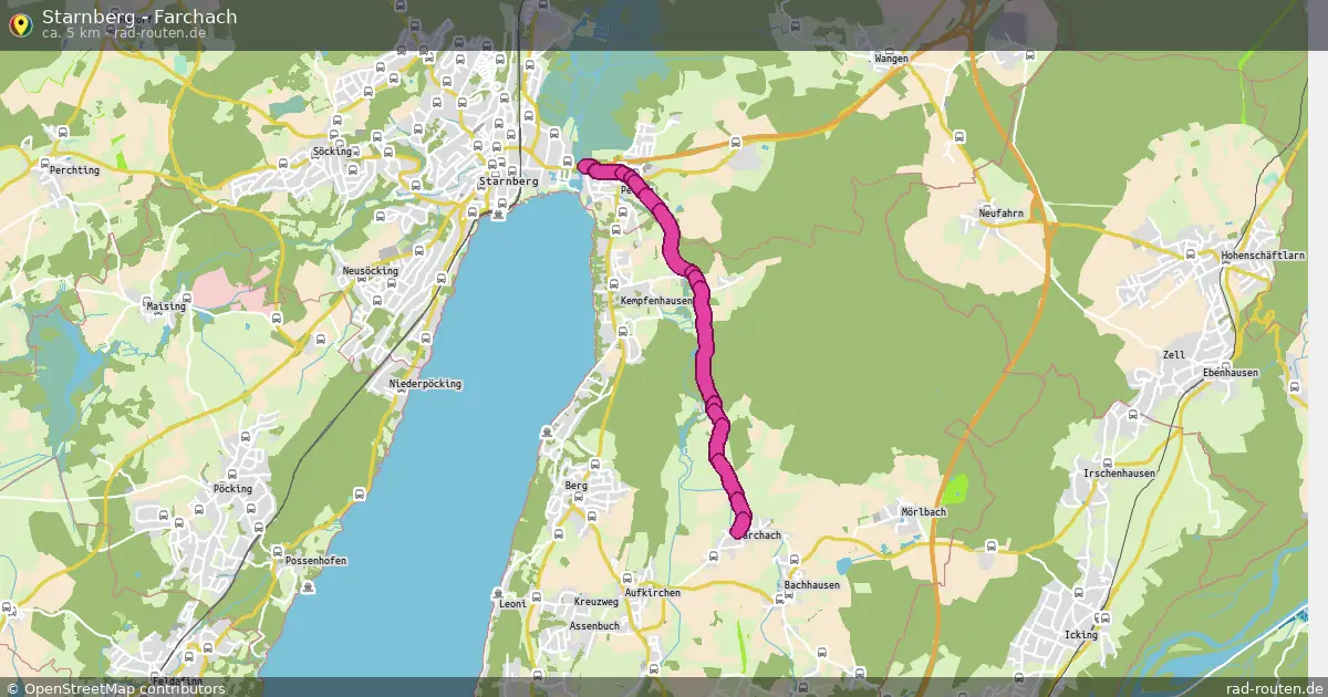 Starnberg - Farchach – Fernradroute auf Rad-Routen.de