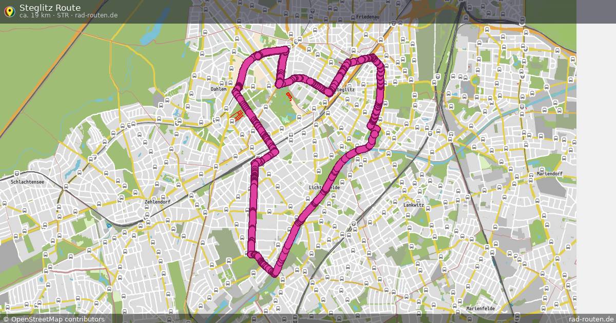 Steglitz Route (STR) – Fernradroute auf Rad-Routen.de