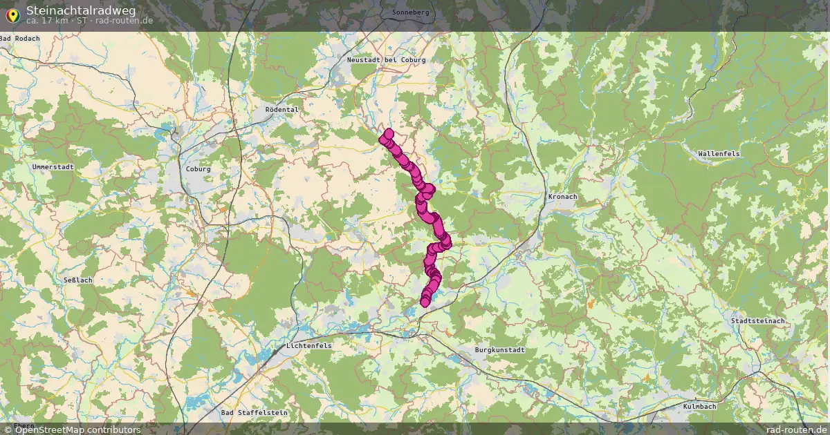 Steinachtalradweg (St) – Fernradroute auf Rad-Routen.de