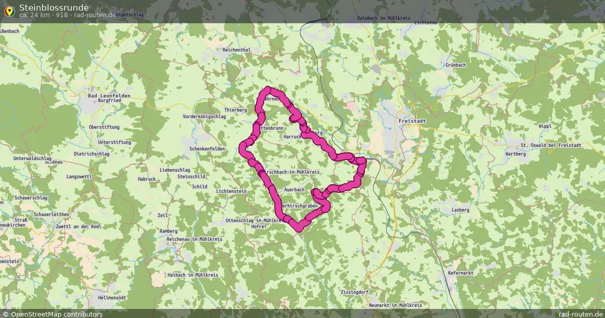 Steinblossrunde (918) – Fernradroute auf Rad-Routen.de