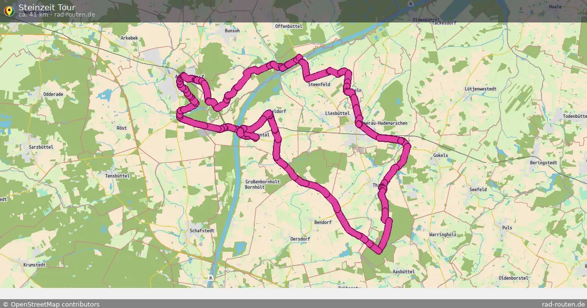 Steinzeit Tour – Fernradroute auf Rad-Routen.de