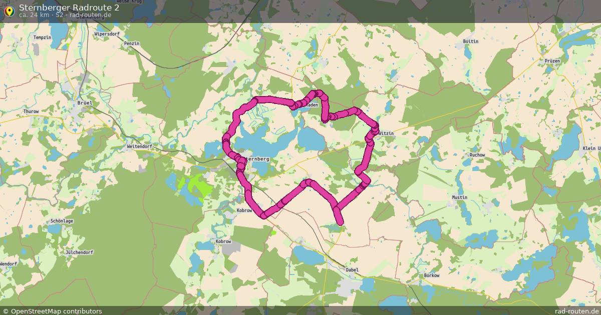 Sternberger Radroute 2 (S2) – Fernradroute auf Rad-Routen.de
