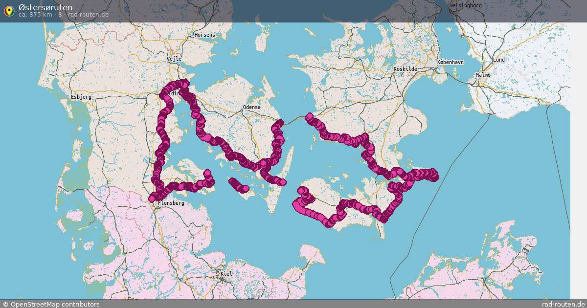Østersøruten (8) – Fernradroute auf Rad-Routen.de