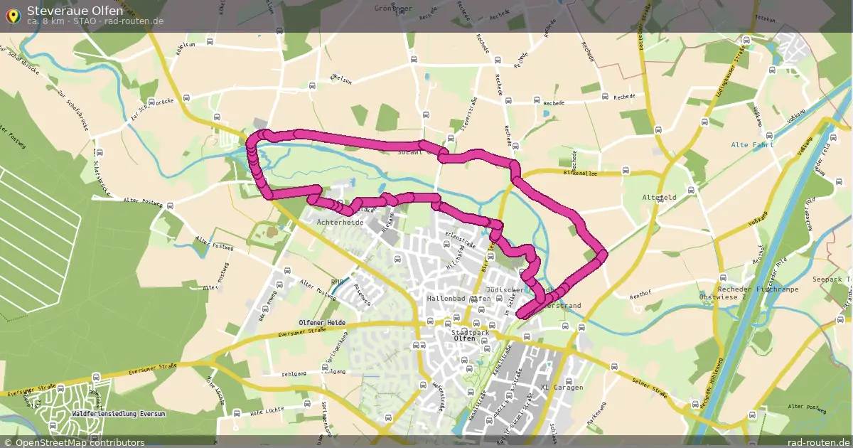Steveraue Olfen (StAO) – Fernradroute auf Rad-Routen.de