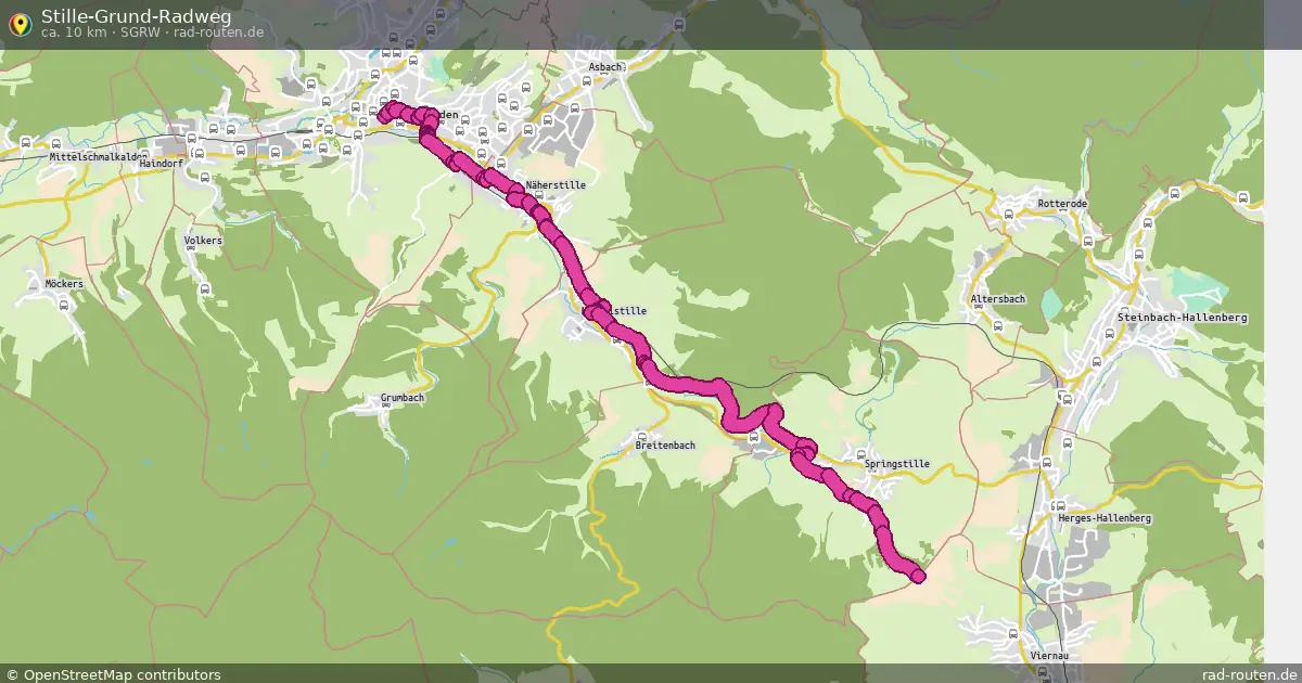 Stille-Grund-Radweg (SGRW) – Fernradroute auf Rad-Routen.de
