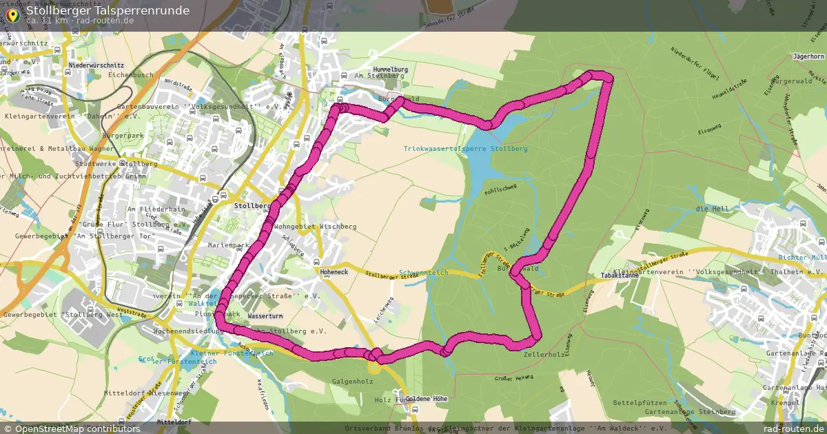 Stollberger Talsperrenrunde – Fernradroute auf Rad-Routen.de