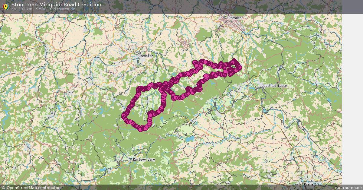 Stoneman Miriquidi Road C-Edition (SMRC) – Fernradroute auf Rad-Routen.de