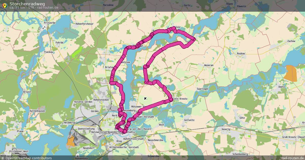 Storchenradweg (STR) – Fernradroute auf Rad-Routen.de