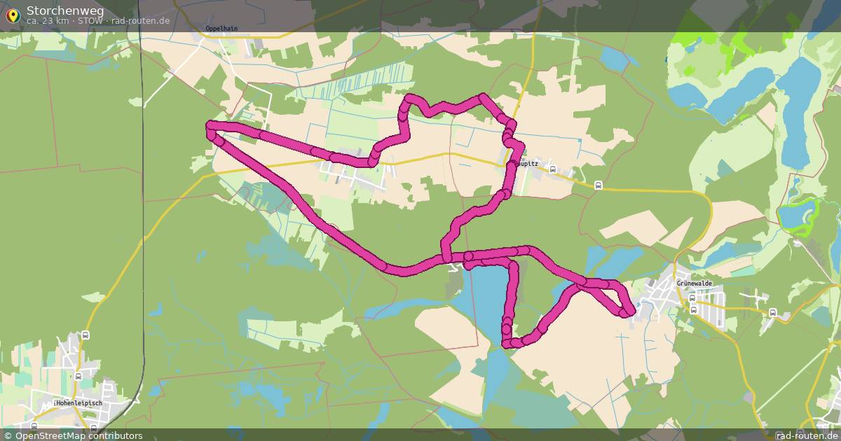 Storchenweg (StoW) – Fernradroute auf Rad-Routen.de