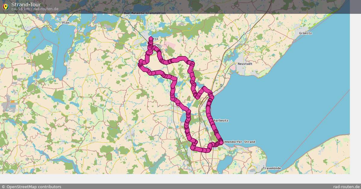 Strand-Tour – Fernradroute auf Rad-Routen.de