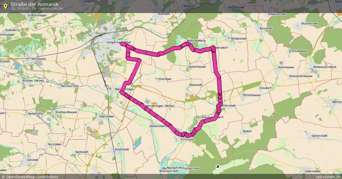 Straße der Romanik (T4) – Fernradroute auf Rad-Routen.de