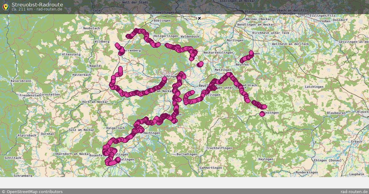Streuobst-Radroute – Fernradroute auf Rad-Routen.de