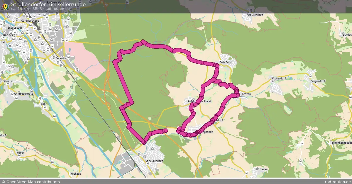 Strullendorfer Bierkellerrunde (SBKR) – Fernradroute auf Rad-Routen.de
