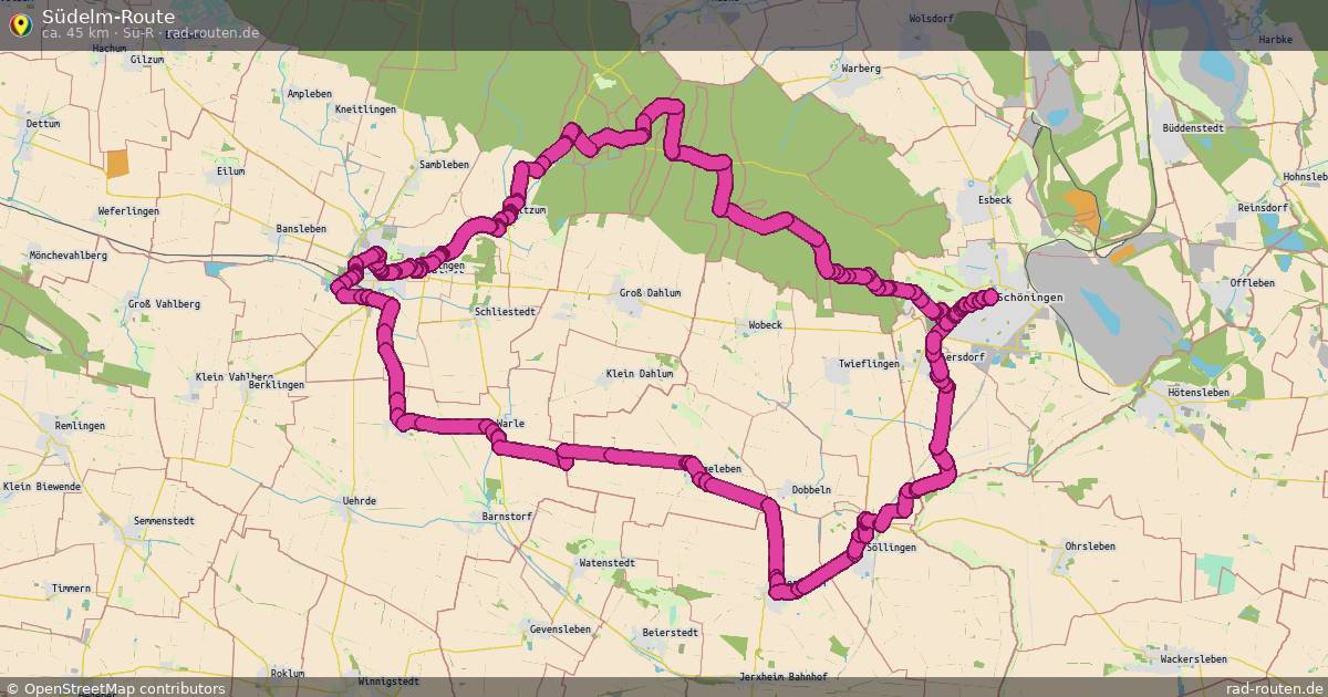 Südelm-Route (Sü-R) – Fernradroute auf Rad-Routen.de