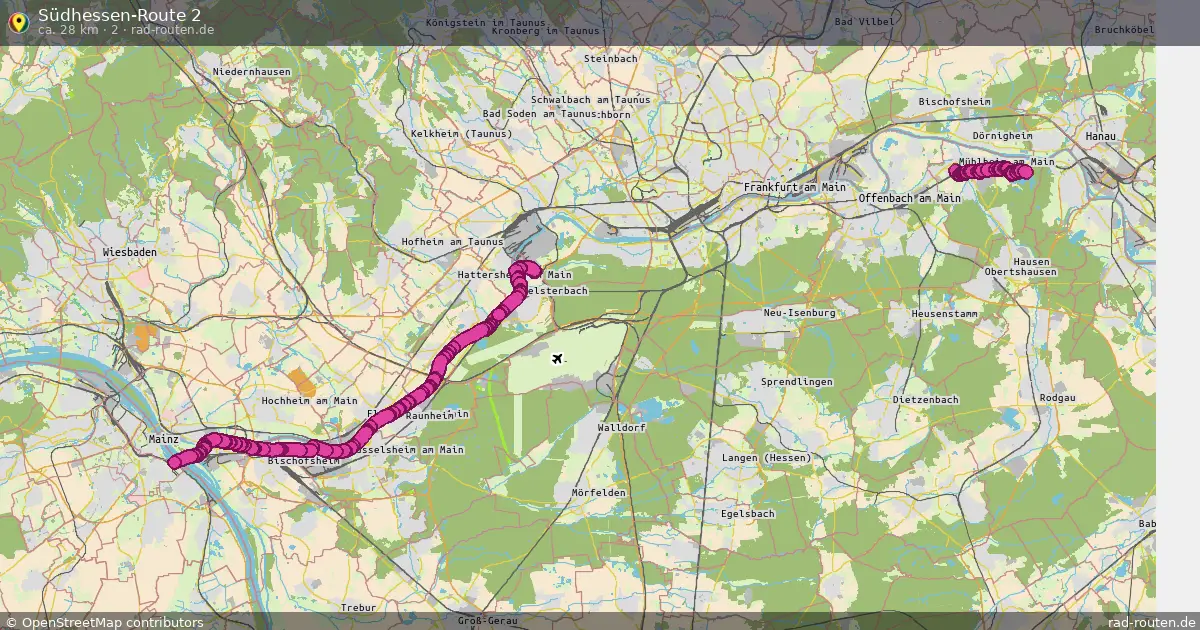 Südhessen-Route 2 (2) – Fernradroute auf Rad-Routen.de