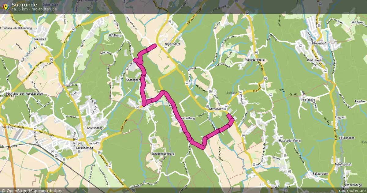Südrunde – Fernradroute auf Rad-Routen.de